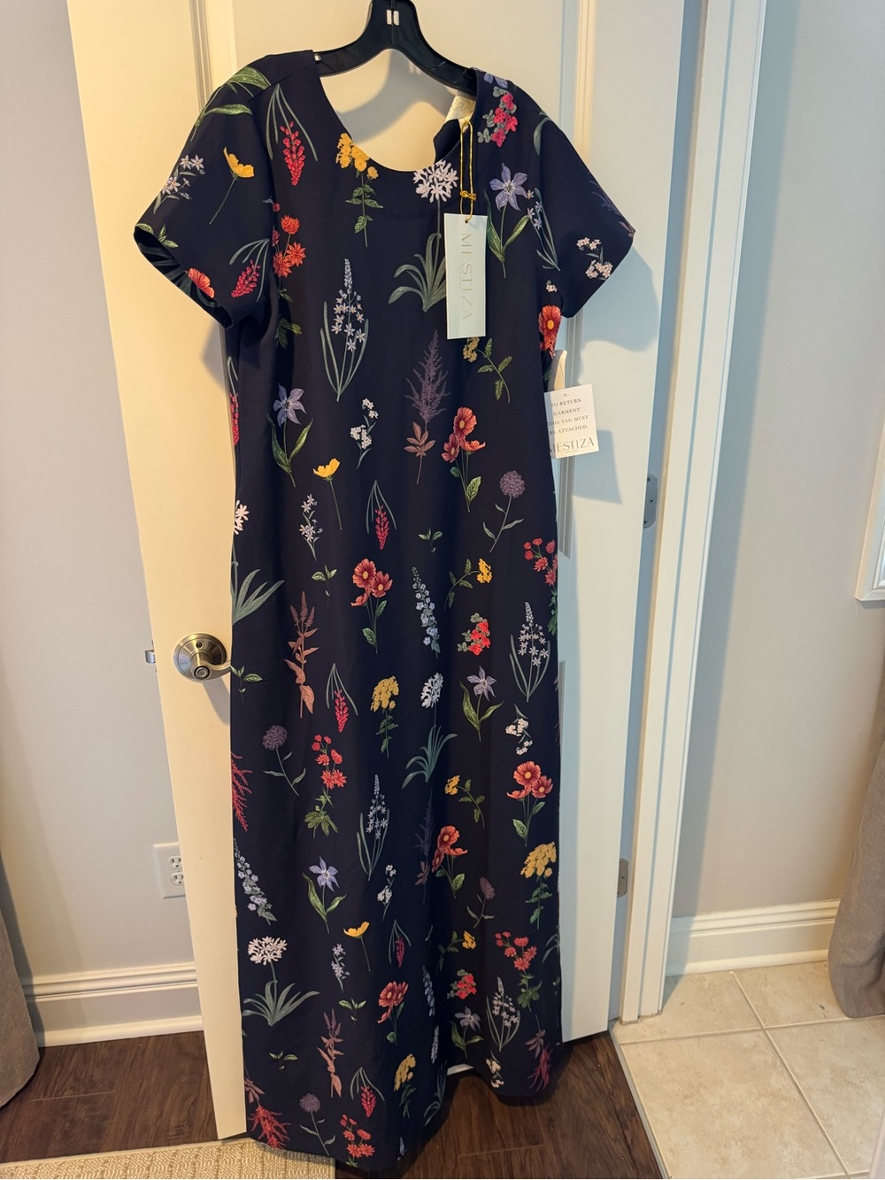 NWT Mestiza Adria Floral Stretch Crepe Gown | M - Picture 2 of 5